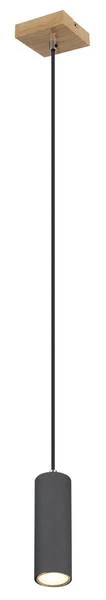 Pendelleuchte Robby Typ B - Eisen - 1-flammig - Braun / Grau - Image 4