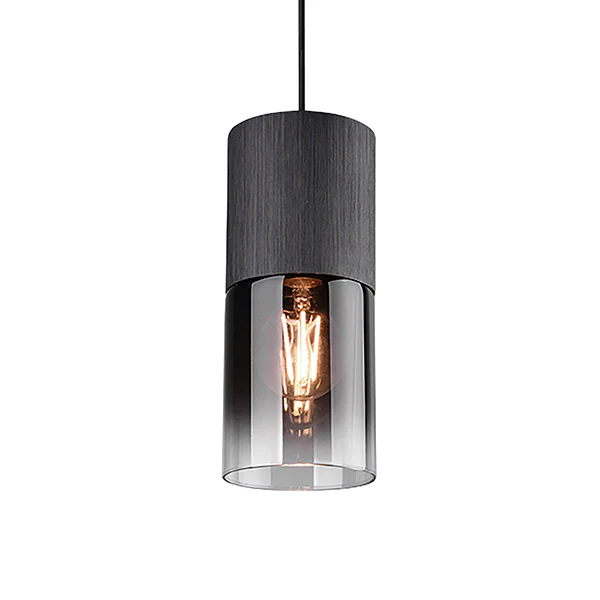 Pendelleuchte Robin I - Klarglas / Aluminium - 1-flammig