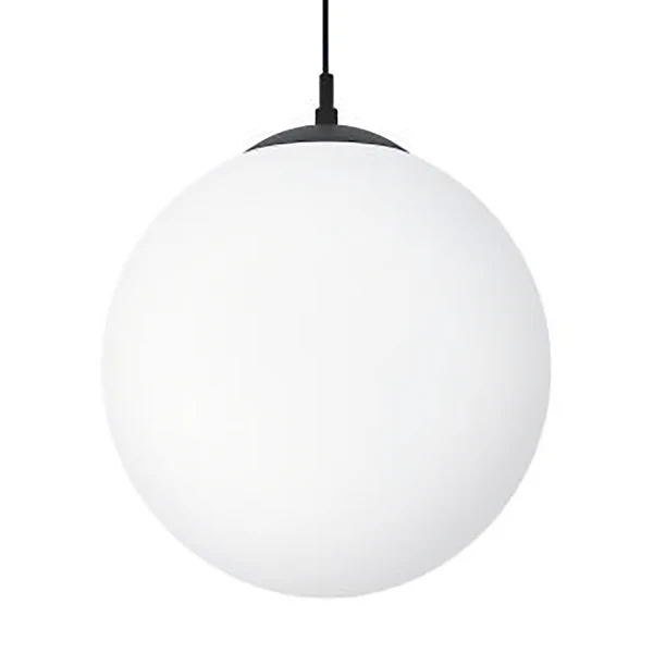 Pendelleuchte Rondo 3 - Stahl / Milchglas - 1-flammig - Flammenanzahl: 1