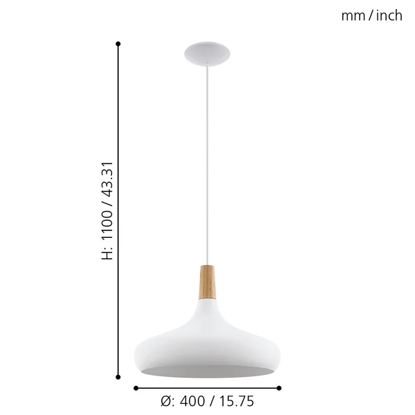 Pendelleuchte Sabinar III - Stahl - 1-flammig - Weiß - Image 7
