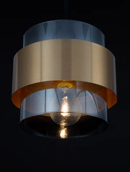 Pendelleuchte Sianna Typ A - Rauchglas / Aluminium - 1-flammig - Image 2