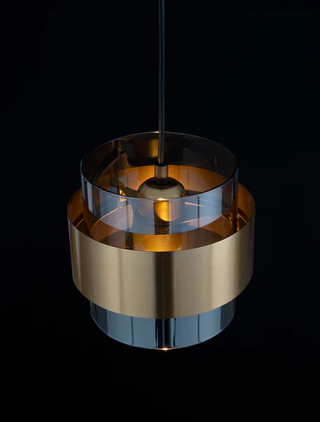 Pendelleuchte Sianna Typ A - Rauchglas / Aluminium - 1-flammig - Image 3