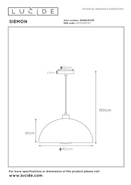 Pendelleuchte Siemon - Stahl - Blau - Image 13