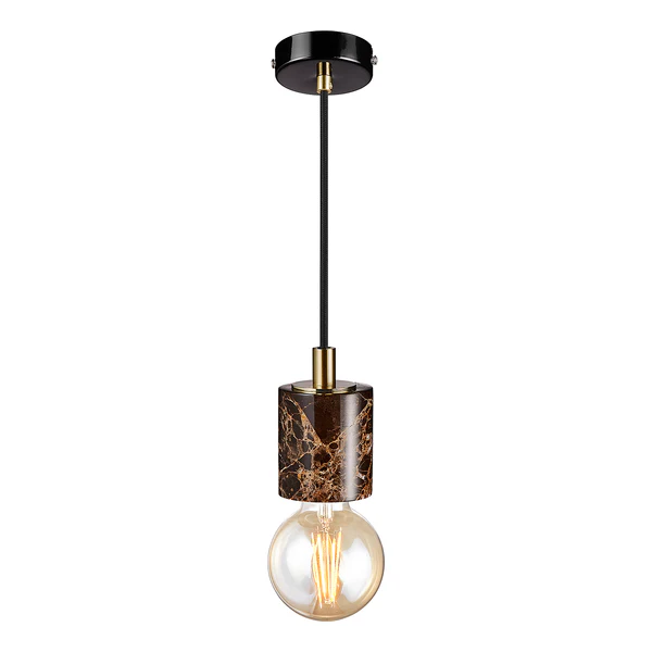 Pendelleuchte Siv - Marmor - 1-flammig - Braun - Image 5