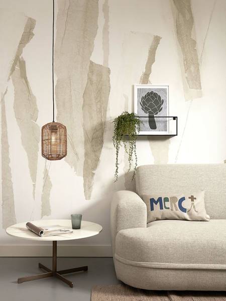 Pendelleuchte Tanami - Beige - Rattan - 25 x 25 x 18 cm - Image 6