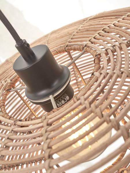 Pendelleuchte Tanami Typ A - Beige - Eisen - Rattan - 55 x 14 x 55 cm - Image 10