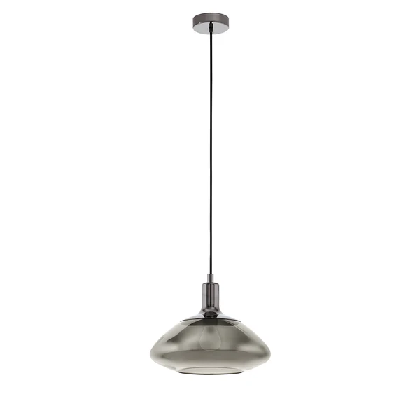 Pendelleuchte Torrontes - Klarglas / Stahl - 1-flammig - Grau - Image 2