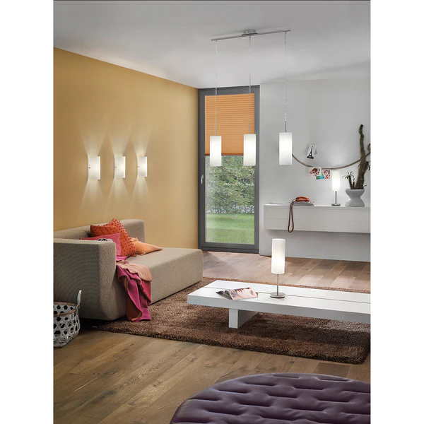 Pendelleuchte Troy Elegance II - Glas / Stahl - 3-flammig - Image 2