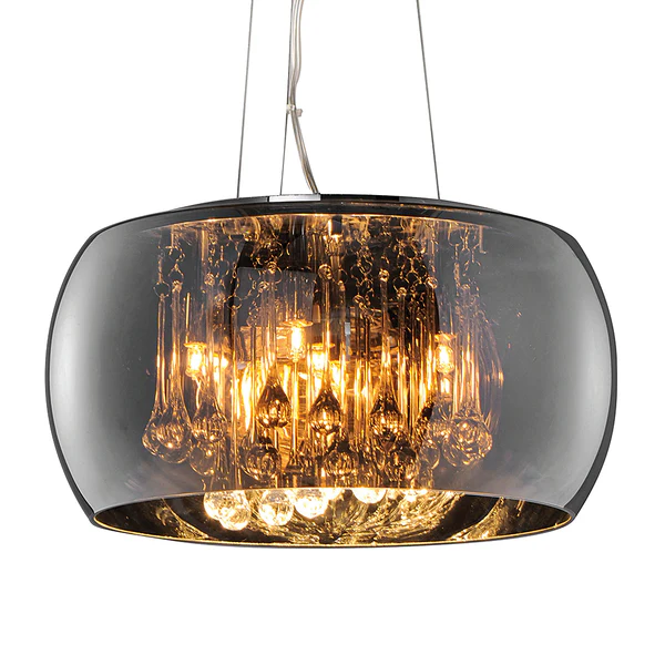 Pendelleuchte Vapore - Lichtfeuer - Metall/Glas - 5-flammig