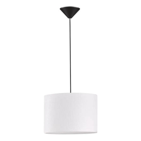 Pendelleuchte Vigo - Kunststoff / Leinen - 1-flammig - Weiß / Schwarz - Image 3