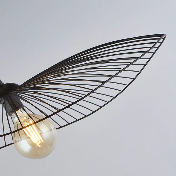 Pendelleuchte Wave Wire - Stahl - 1-flammig - Schwarz - Image 4