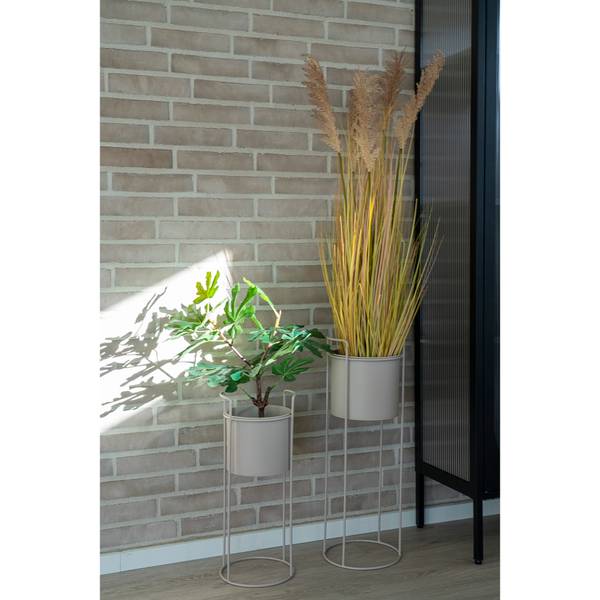 Pflanzständer-Set Rabo 2-teilig - Beige - Stahl - Image 2
