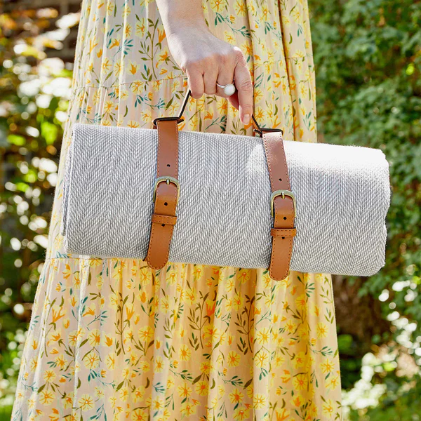 Picknickdecke WANDERLUST - Polyacryl / Polyester - Taupe - Image 3
