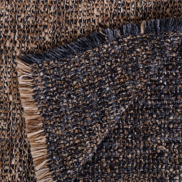 Plaid Ely - Polyester / Baumwollstoff - Blau / Orange - Image 5