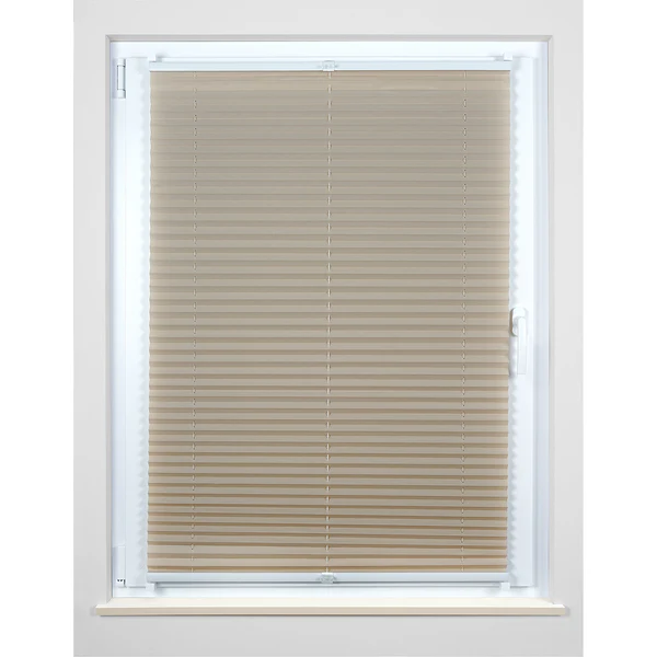 Plissee Klemmfix free - Polyester / Aluminium - Beige - 60 x 130 cm - Image 4