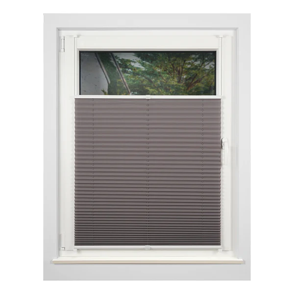 Plissee Klemmfix free - Polyester / Aluminium - Grau - 70 x 210 cm - Image 4