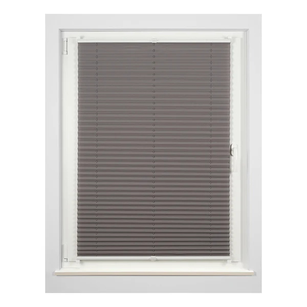 Plissee Klemmfix free - Polyester / Aluminium - Grau - 70 x 210 cm - Image 5