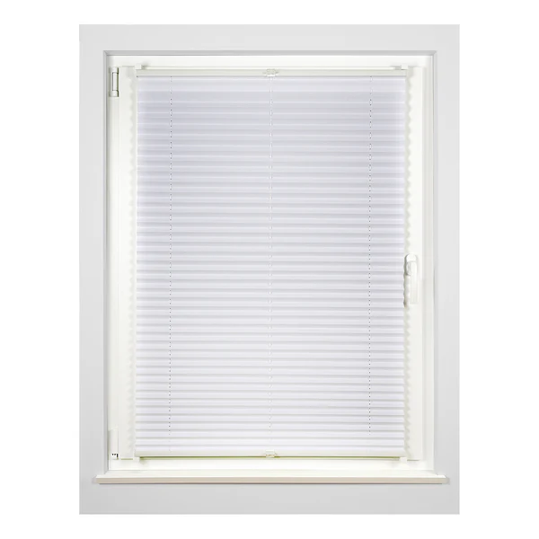 Plissee Klemmfix free - Polyester / Aluminium - Weiß - 65 x 130 cm - Image 5