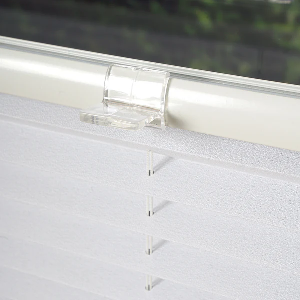 Plissee Klemmfix free - Polyester / Aluminium - Weiß - 65 x 130 cm - Image 7
