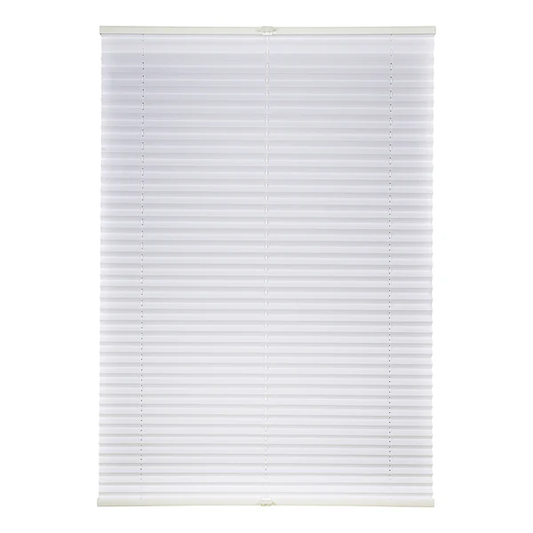Plissee Klemmfix free - Polyester / Aluminium - Weiß - 75 x 130 cm