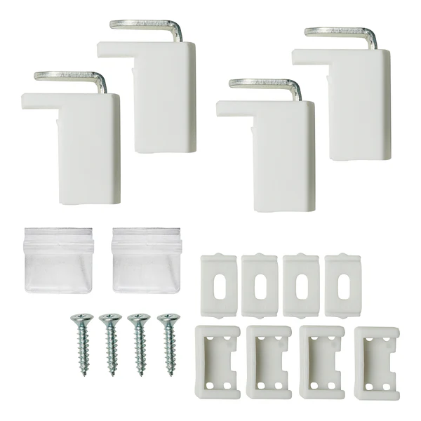 Plissee Klemmfix free - Polyester / Aluminium - Weiß - 80 x 130 cm - Image 9