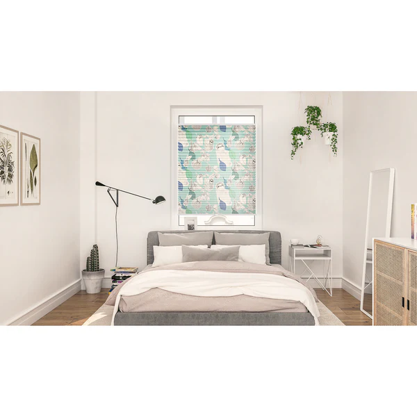 Plissee Klemmfix Sloths - Polyester - Grün - 90 x 130 cm - Image 2