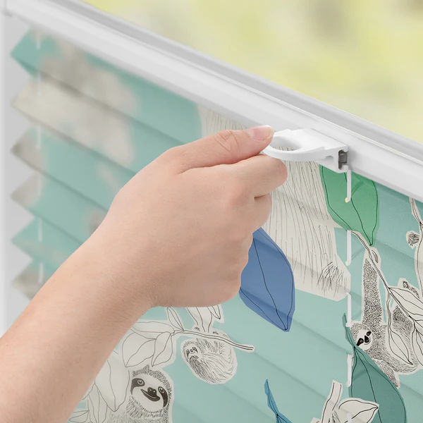 Plissee Klemmfix Sloths - Polyester - Grün - 90 x 130 cm - Image 3