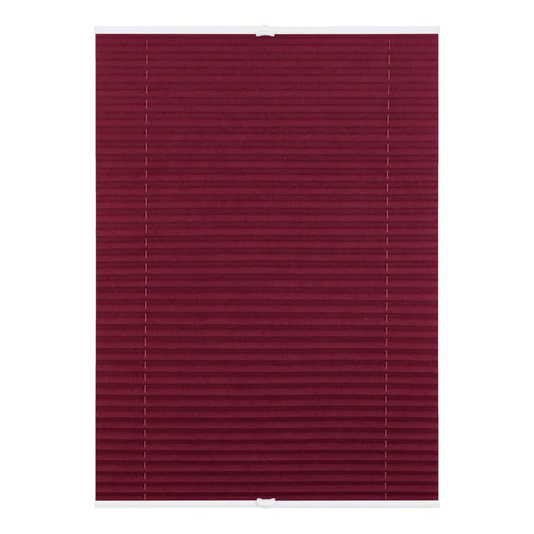 Plissee Klemmfix - Webstoff - Bordeaux - 80 x 130 cm