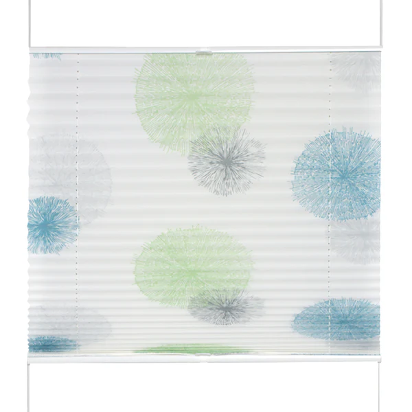Plissee Rawlins - Polyester - Blau / Grün - 60 x 130 cm