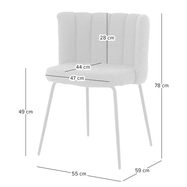 Polsterstuhl AKARIT 2er-Set - Grau - Image 18