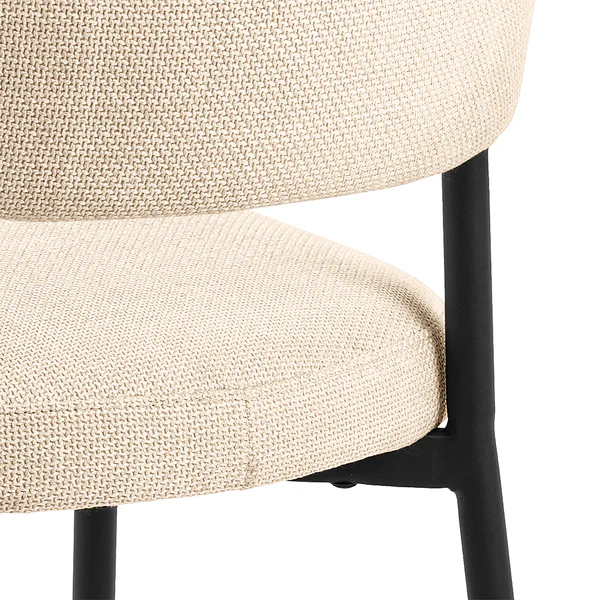 Polsterstuhl Asbo 2er-Set - Strukturstoff Badia: Beige - Image 10