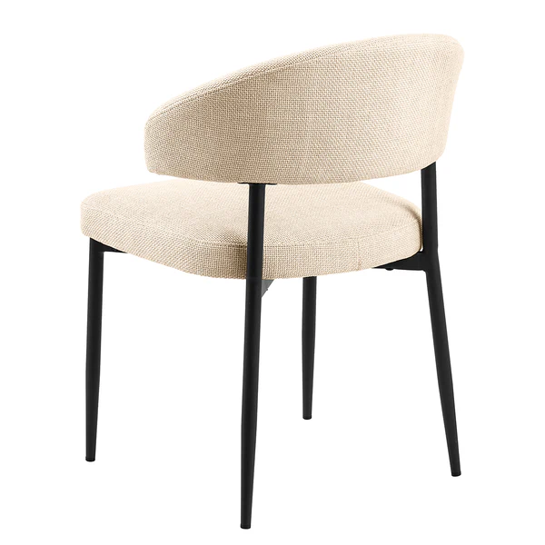 Polsterstuhl Asbo 2er-Set - Strukturstoff Badia: Beige - Image 6