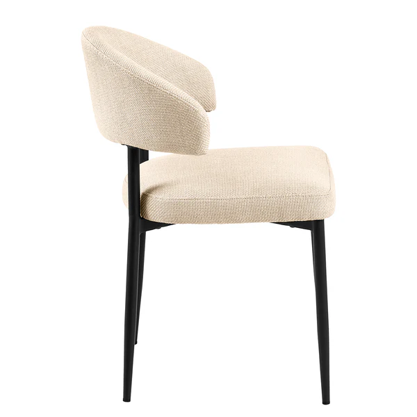 Polsterstuhl Asbo 2er-Set - Strukturstoff Badia: Beige - Image 8