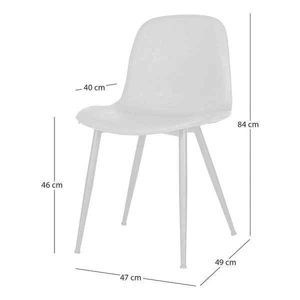 Polsterstuhl Capra 2er-Set - Anthrazit - Image 19