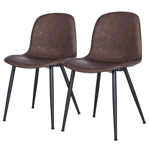 Polsterstuhl Capra 2er-Set - Braun