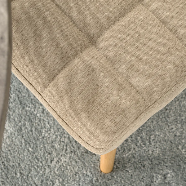 Polsterstuhl Doskie II - Leinen / Eiche massiv - Beige - 2er Set - Image 12