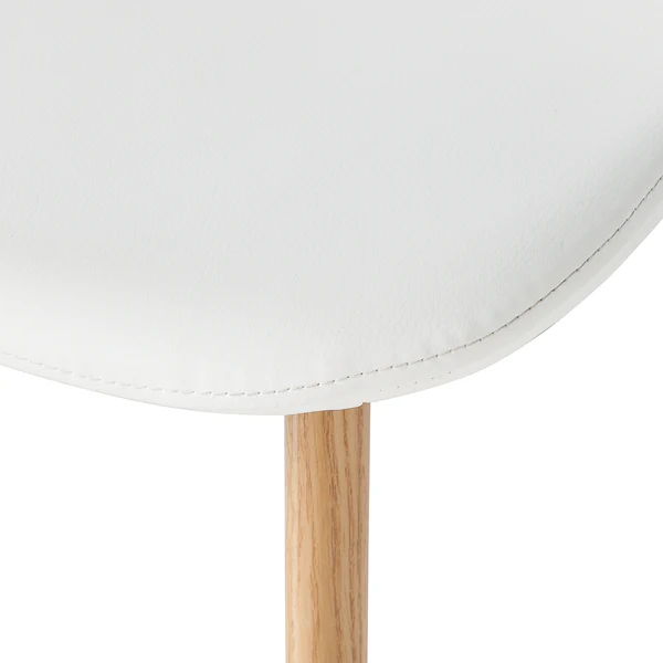 Polsterstuhl Iskmo - Kunstleder - Weiß - 2er Set - Image 10