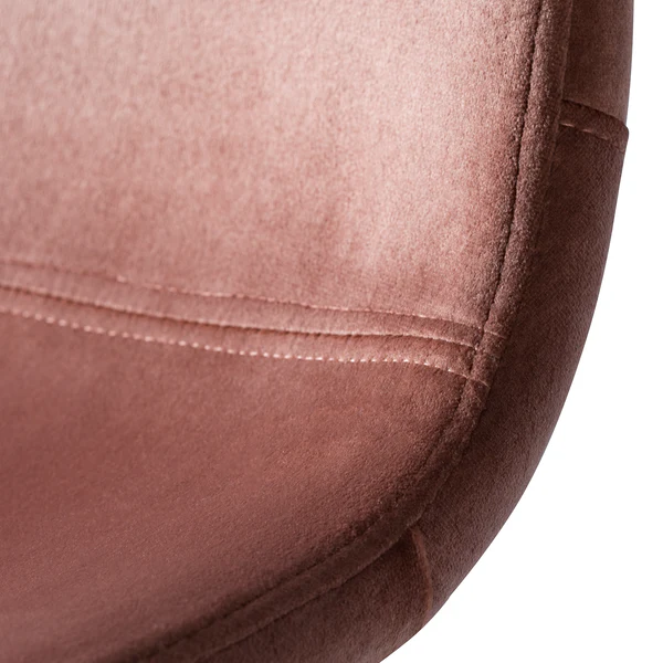 Polsterstuhl Iskmo VIII - Samt / Metall - Eiche Dekor - Rosa - 2er Set - Image 10