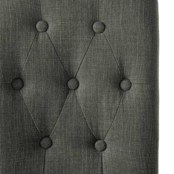 Polsterstuhl Jeanne (2er-Set) - Webstoff /  Eiche massiv - Anthrazit - Image 10