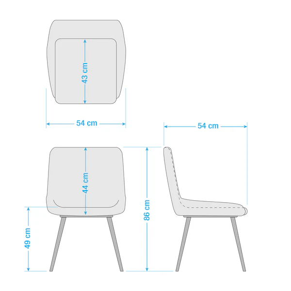 Polsterstuhl Midge - Braun - 2er Set - Image 14