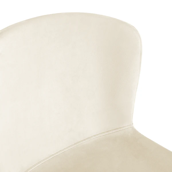 Polsterstuhl MOUZON 2er-Set - Samt Walli: Creme - Schwarz - Image 10