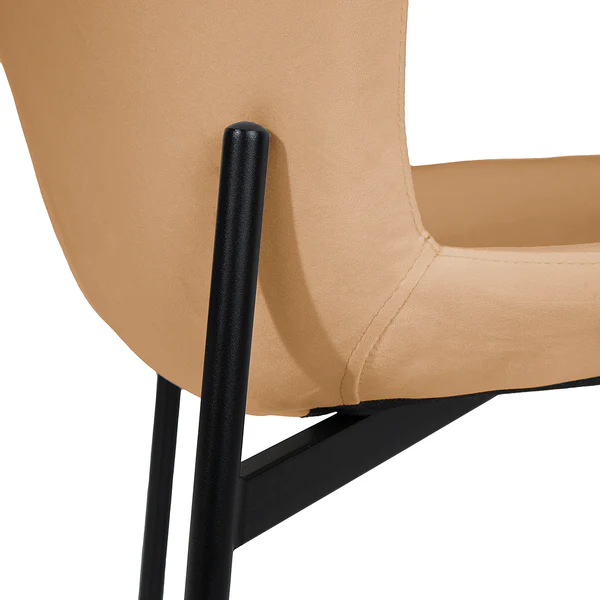 Polsterstuhl MOUZON 2er-Set - Samt Walli: Karamell - Schwarz - Image 10