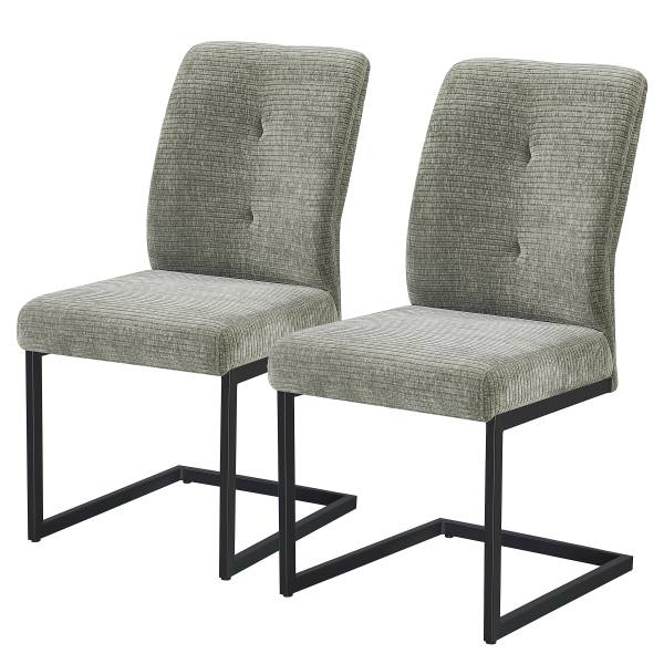 Polsterstuhl PAMALU 2er-Set - Khaki