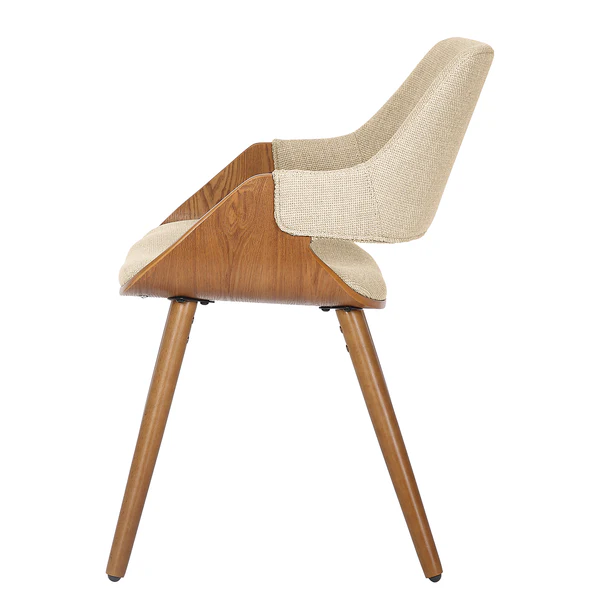 Polsterstuhl Riffles 2er-Set - Creme - Image 3