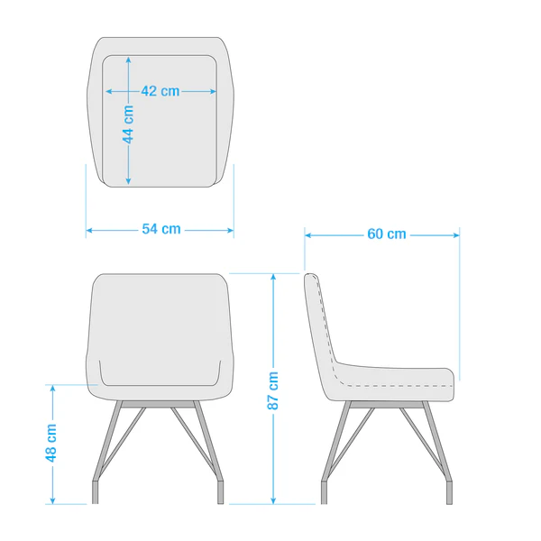 Polsterstuhl Saval (2er-Set) - Kunstleder / Edelstahl - Cappuccino - Image 13