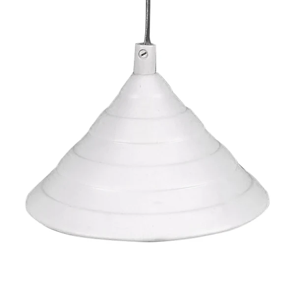 Porzellan-Pendelleuchte - Weiß - Keramik - Stein - Höhe: 11 cm