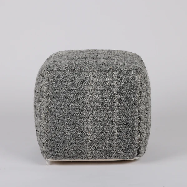 Pouf Sonia - Wolle / Baumwolle - Mehrfarbig - Image 2