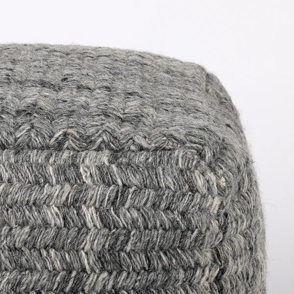 Pouf Sonia - Wolle / Baumwolle - Mehrfarbig - Image 3