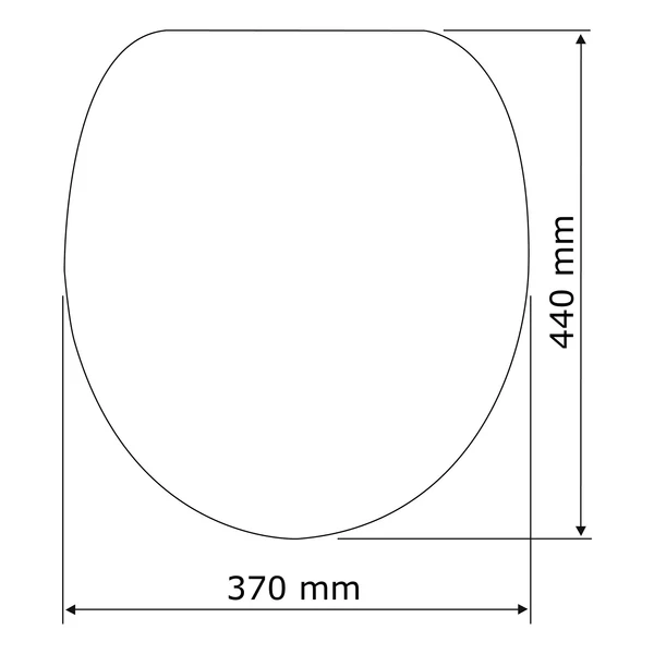 Premium WC-Sitz Kos - Thermoplast / Edelstahl - Weiß - Image 10