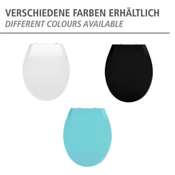 Premium WC-Sitz Kos - Thermoplast / Edelstahl - Weiß - Image 8